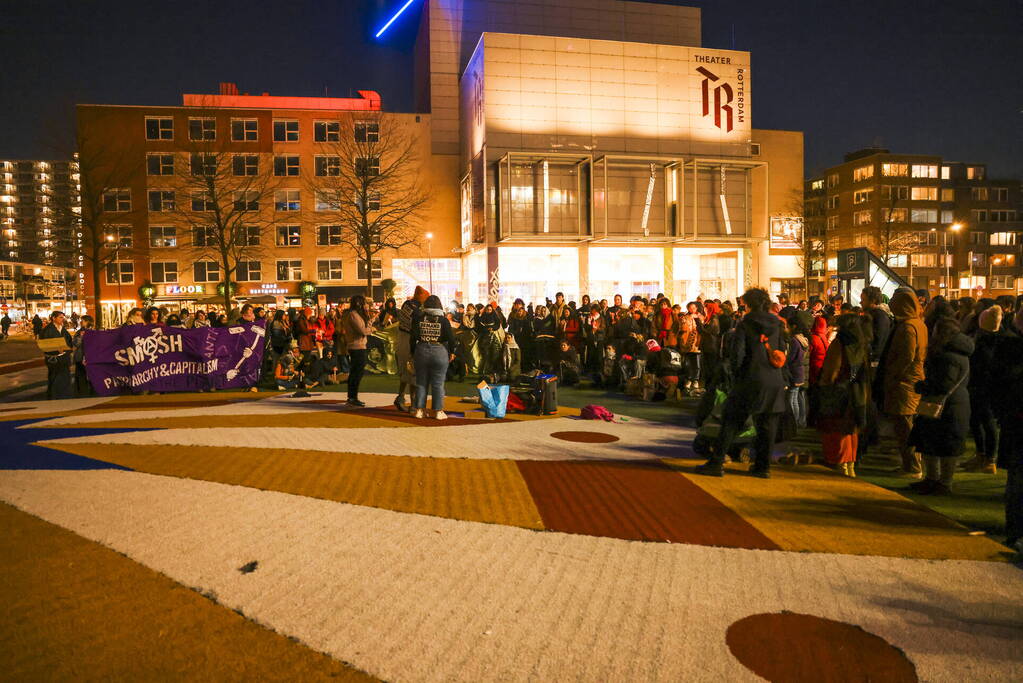 Grote opkomst bij gemengde demonstratie