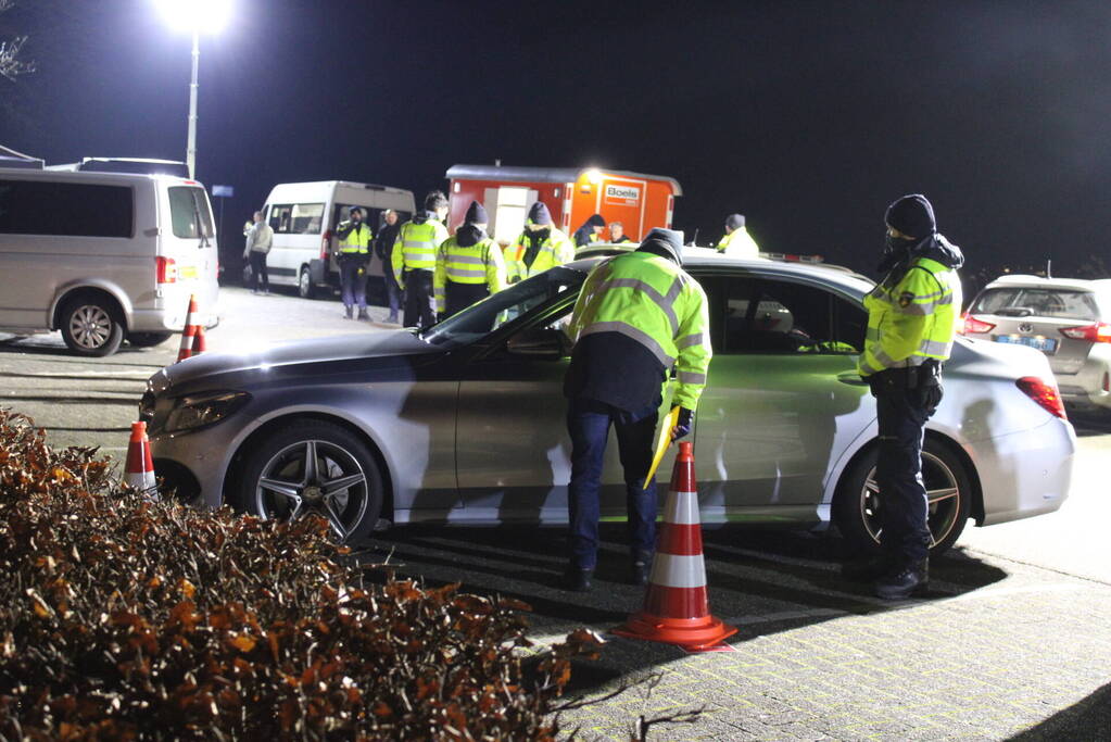 Grote verkeerscontrole op carpoolplaats