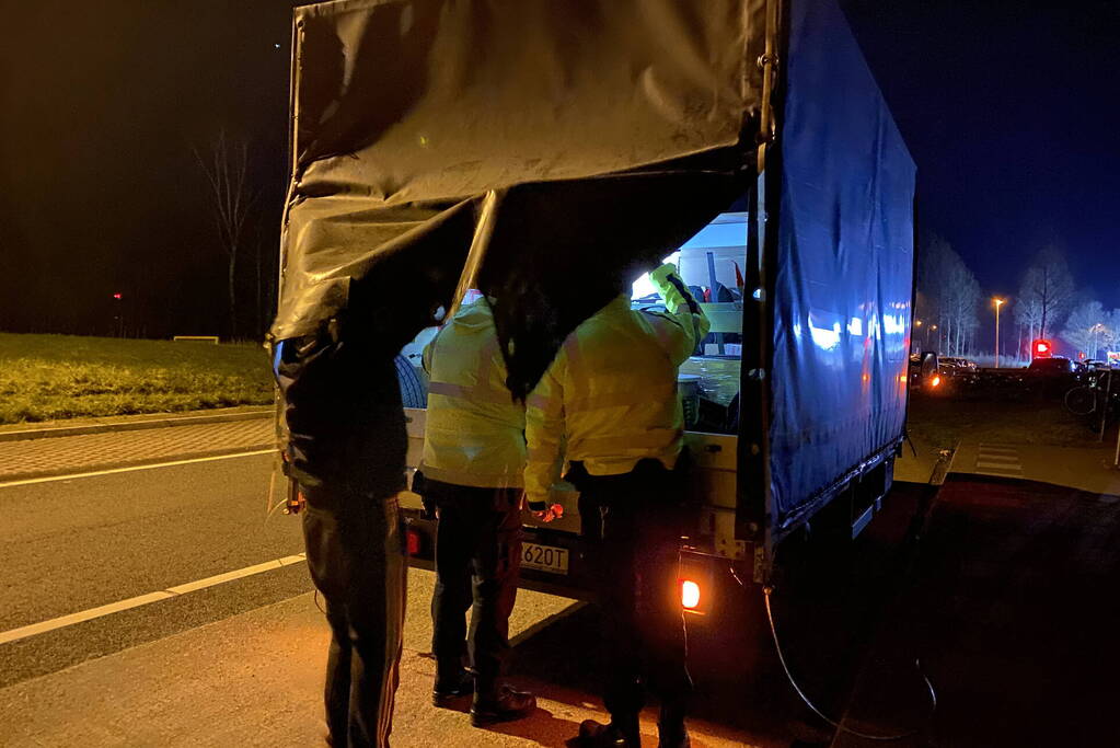 Grote verkeerscontrole op carpoolplaats