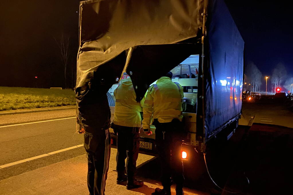 Grote verkeerscontrole op carpoolplaats