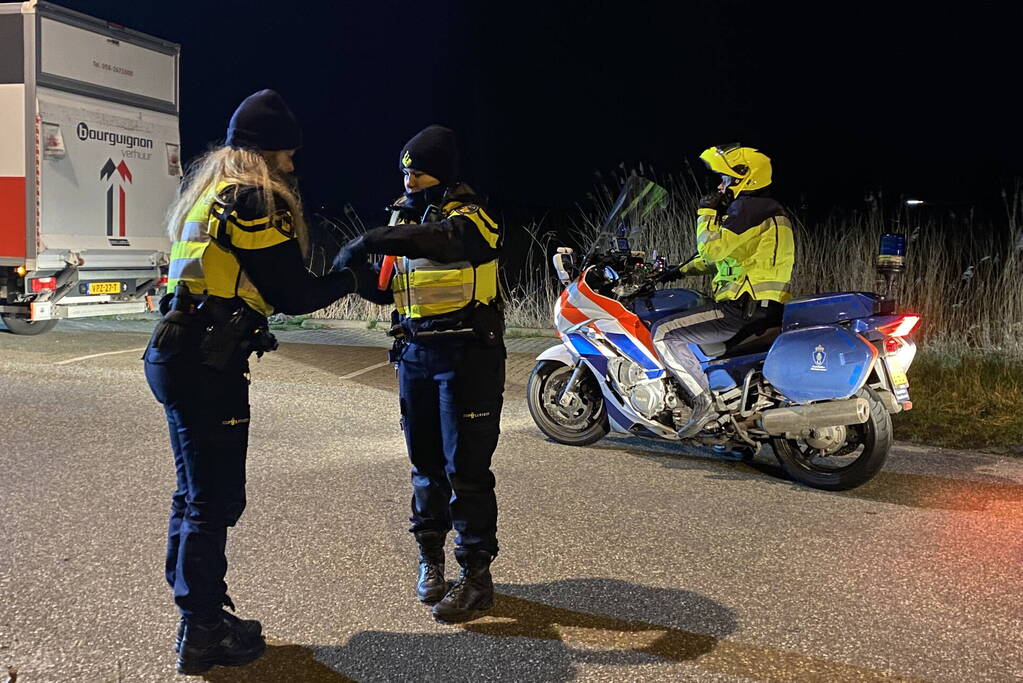 Grote verkeerscontrole op carpoolplaats