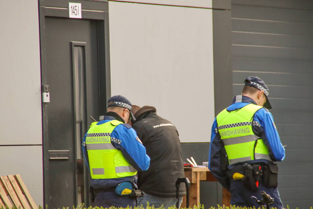 Grote controle op bedrijventerrein