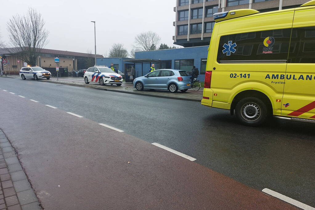 Fietser geschept door automobilist