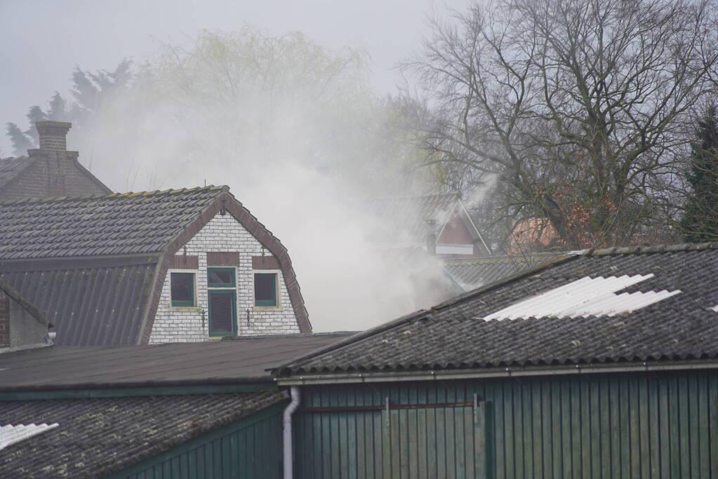 Grote brand in schuur
