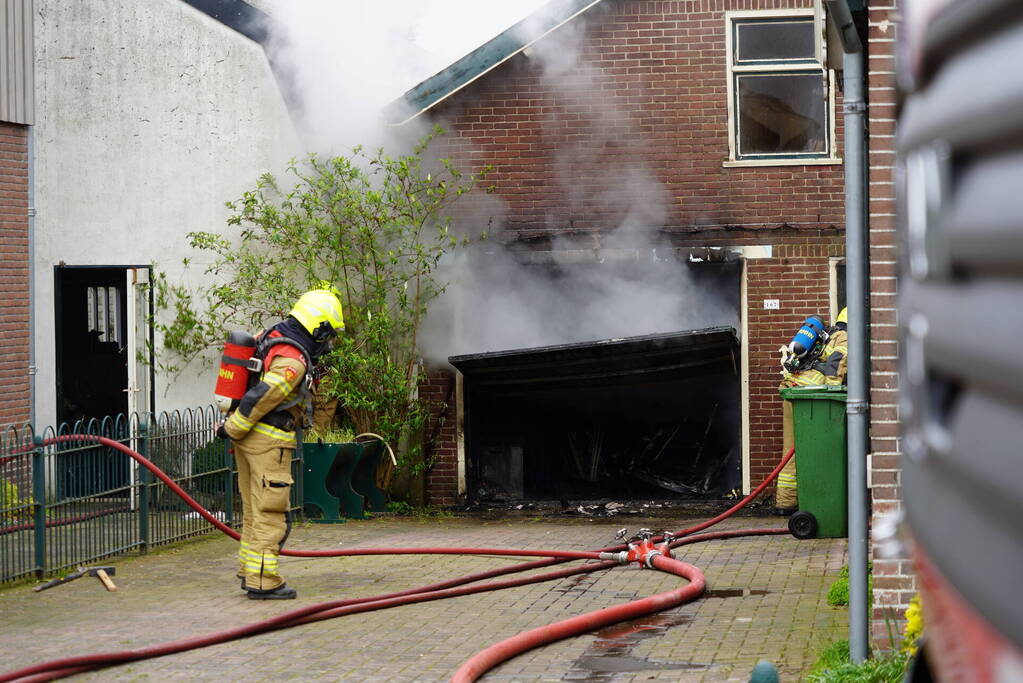 Grote brand in schuur