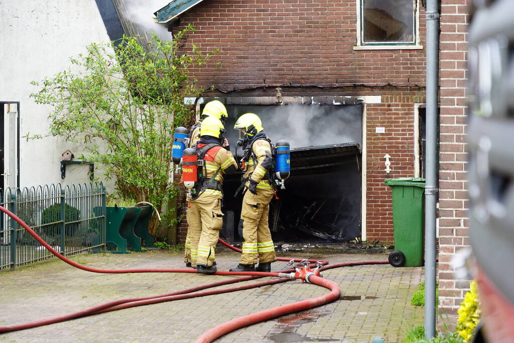 Grote brand in schuur
