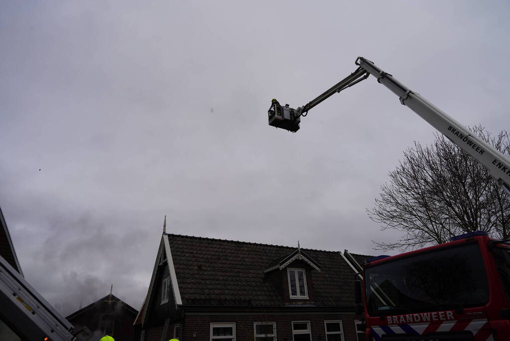 Grote brand in schuur