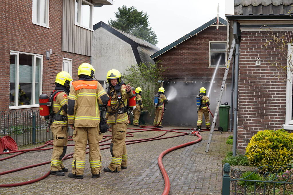 Grote brand in schuur