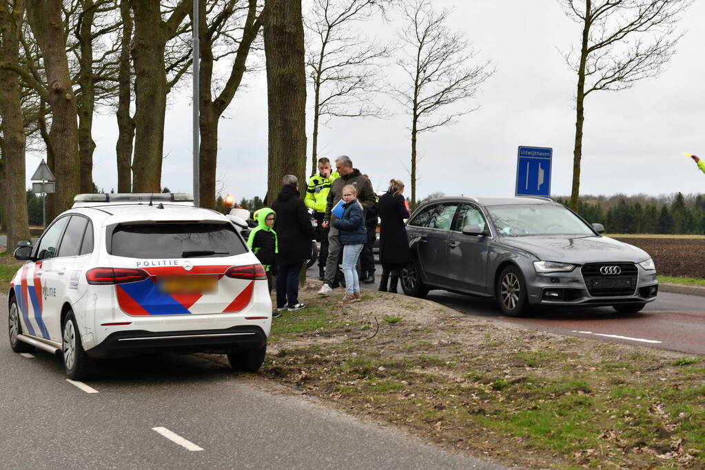 Kop-staartbotsing tussen twee voertuigen
