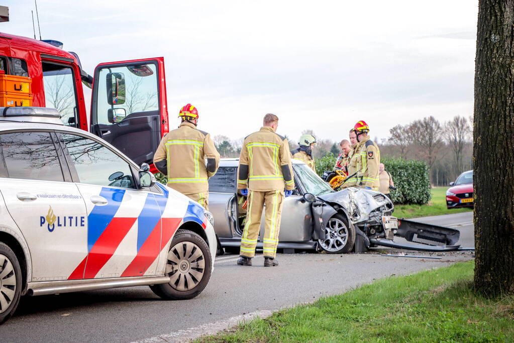 Zwaargewonde bij eenzijdig ongeval