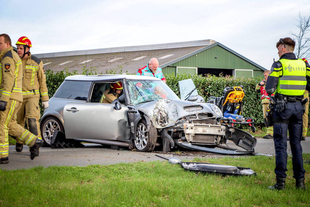 Zwaargewonde bij eenzijdig ongeval