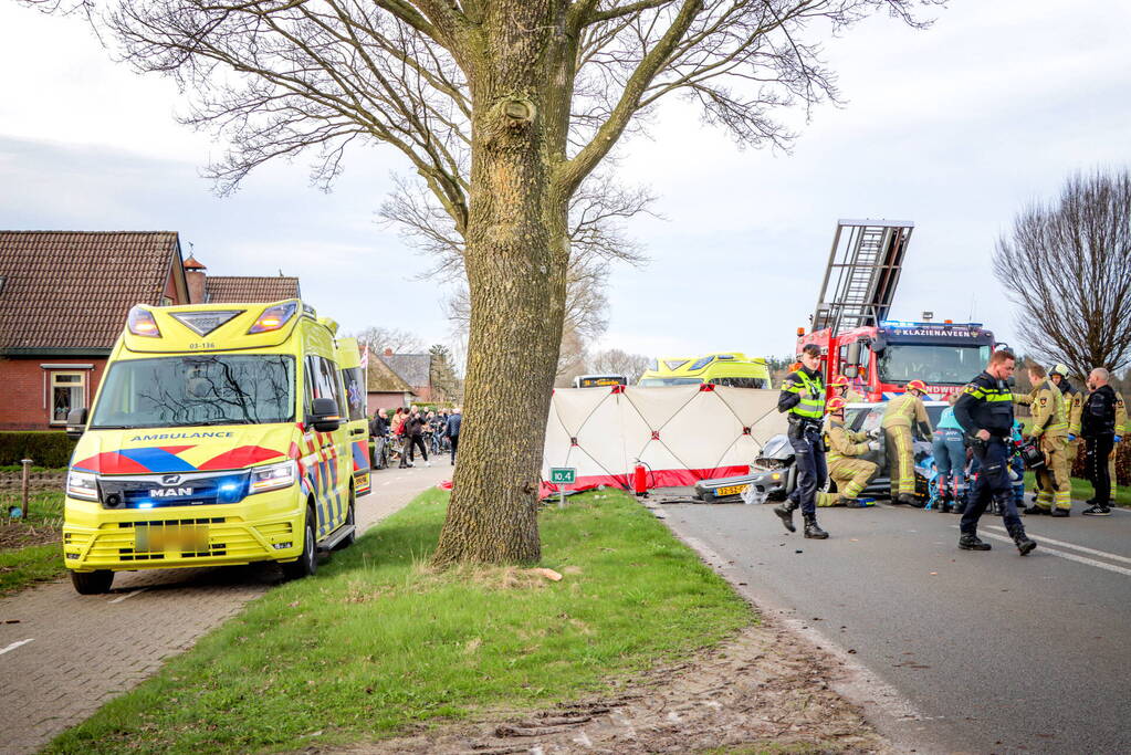 Zwaargewonde bij eenzijdig ongeval