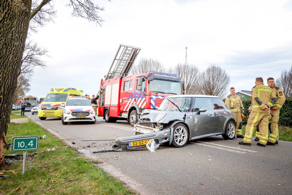 Zwaargewonde bij eenzijdig ongeval