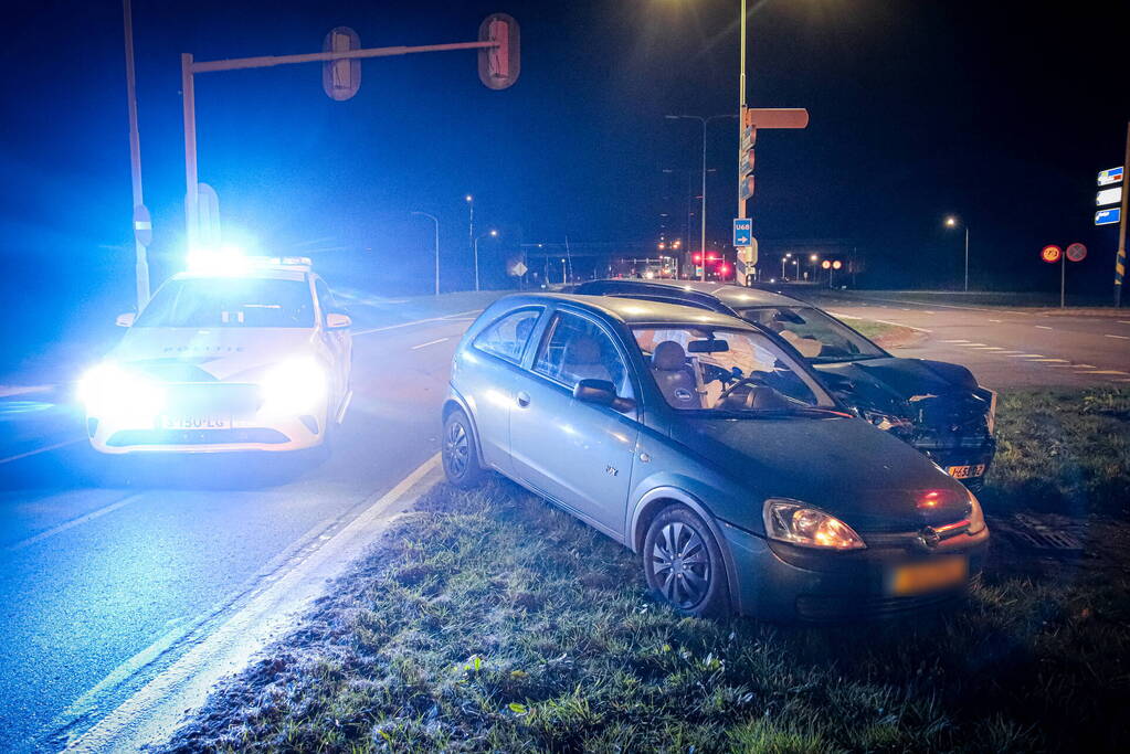 Flinke schade bij ongeval op kruising