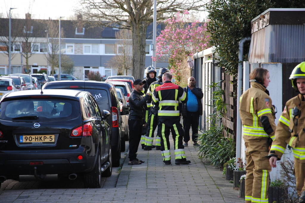 Brand in kelderbox snel onder controle