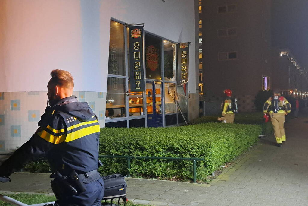 Flinke schade aan sushirestaurant na explosie