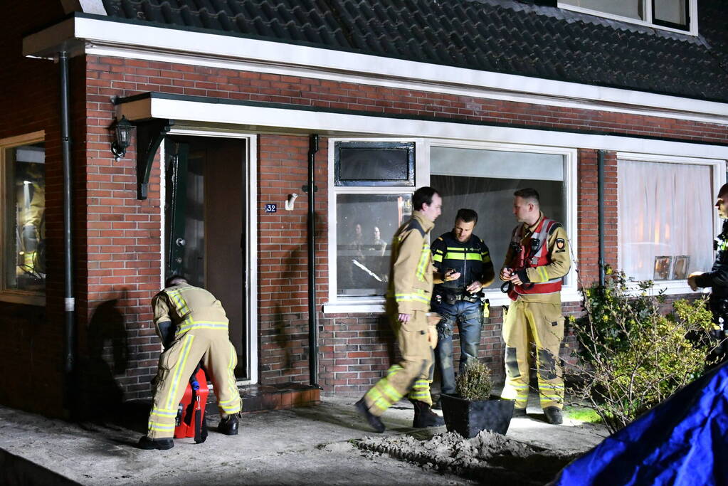 Brand in leegstaande woning zorgt voor rookontwikkeling