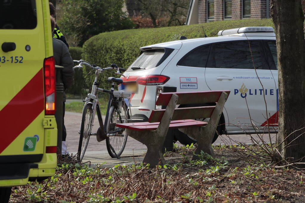 Fietser raakt gewond bij harde val
