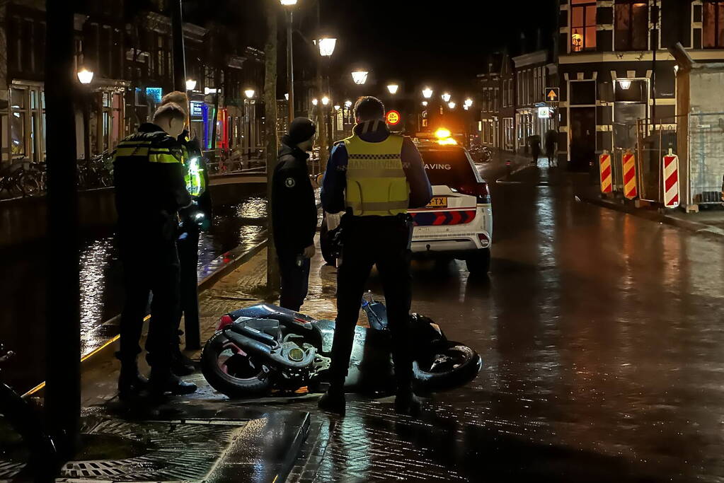 Scooter flink beschadigd na val
