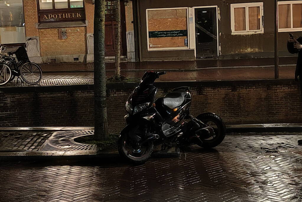 Scooter flink beschadigd na val