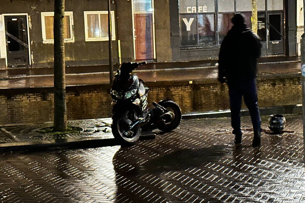 Scooter flink beschadigd na val