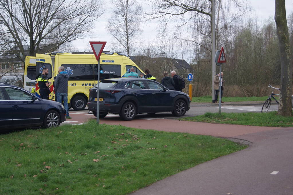 Fietser gewond bij botsing