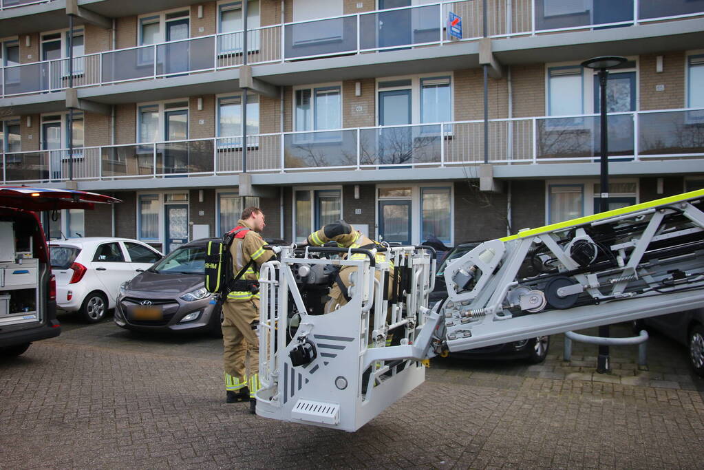 Koolmonoxide-melder gaat af in woning