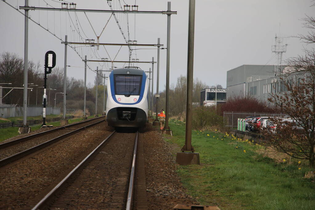 Geen treinverkeer door aanrijding met persoon