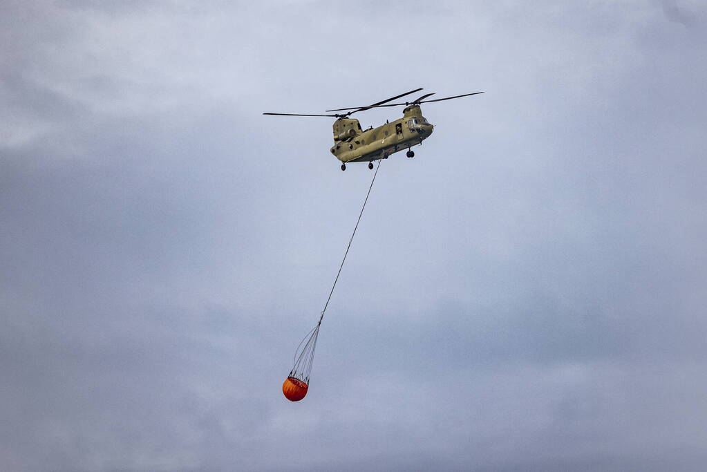 Veel bekijks bij oefening met Chinooks