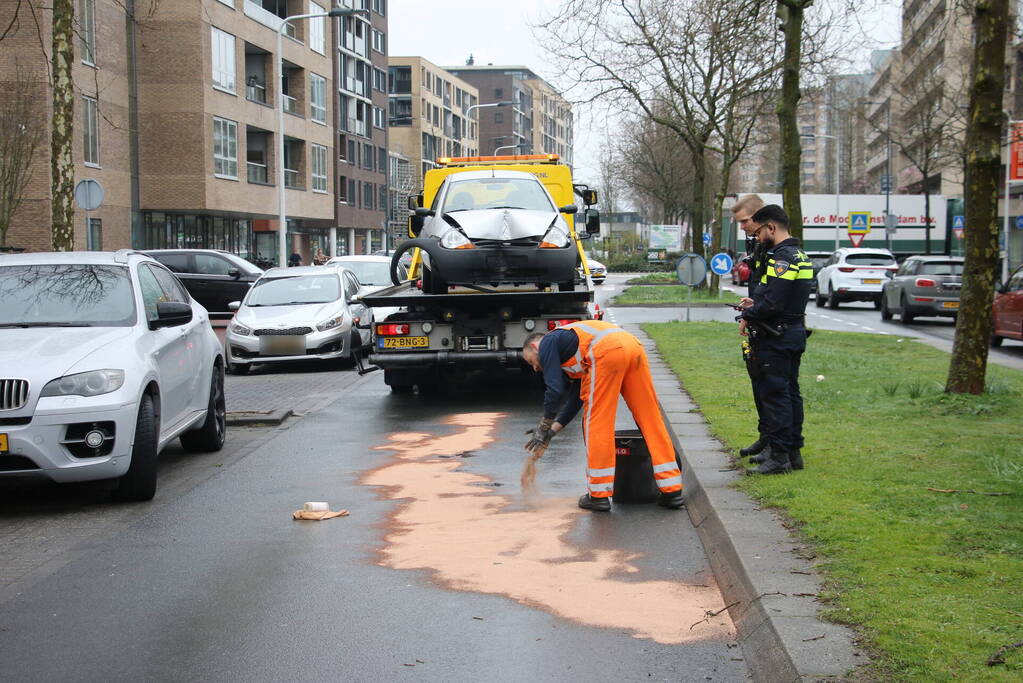 Automobilist klapt op boom