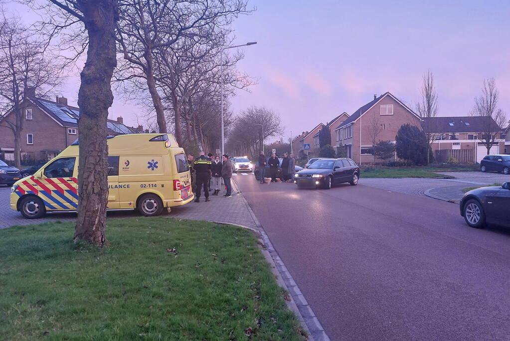 Fietser gewond bij aanrijding met auto