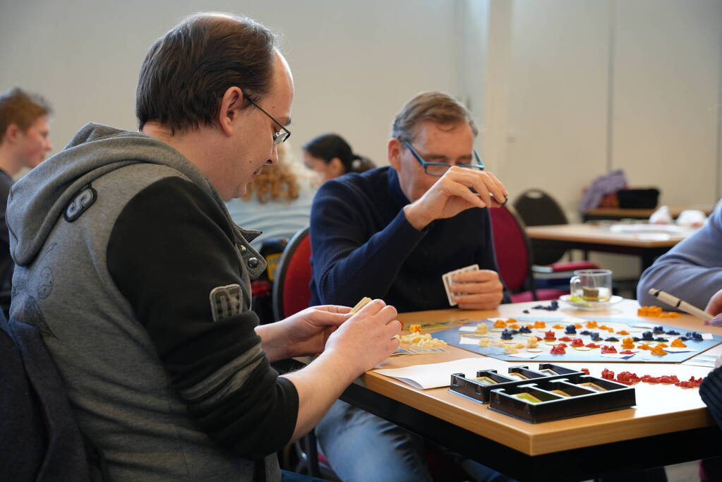 Liefhebbers van Kolonisten van Catan spelen toernooi