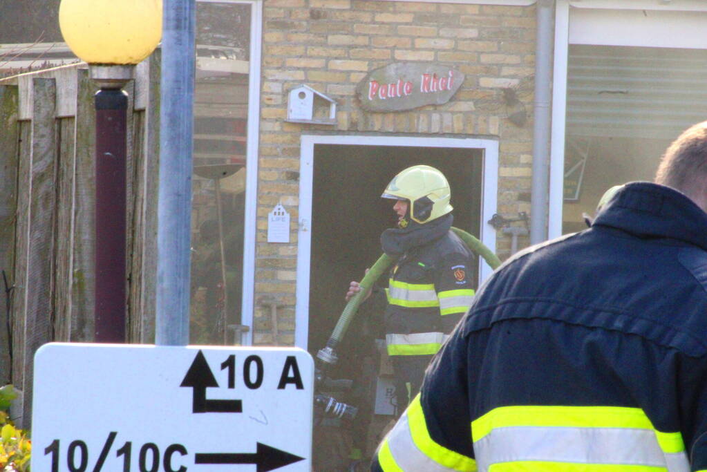 Brandweer blust brand bij bed breakfast