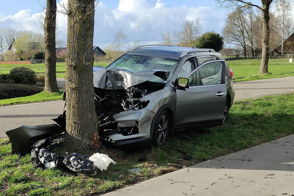 Flinke schade bij eenzijdig ongeval tegen boom