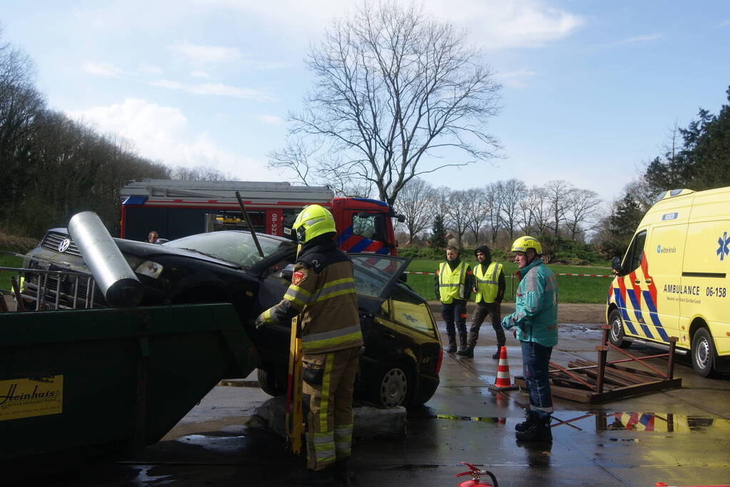 Houtzagerij volledig in het teken van hulpdiensten vanwege brandweerwedstrijd