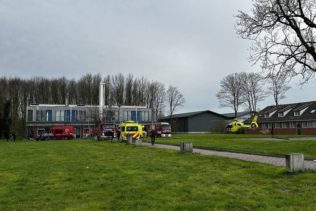 Traumateam assisteert bij medische noodsituatie