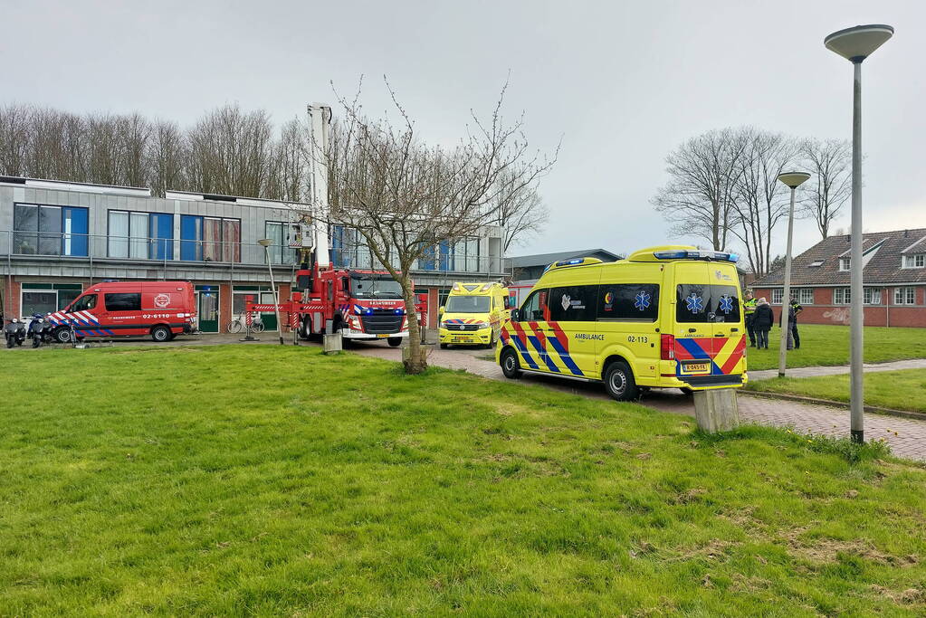 Traumateam assisteert bij medische noodsituatie