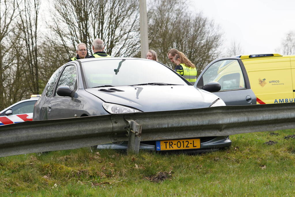 Schade bij ongeval tussen twee voertuigen