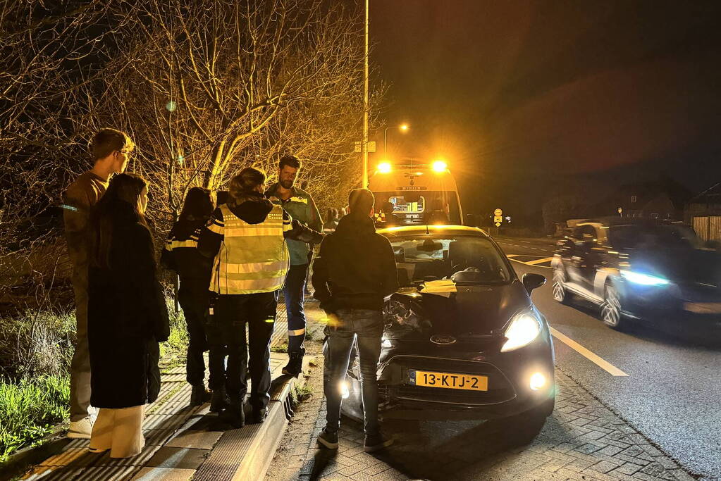 Gewonde en schade na botsing