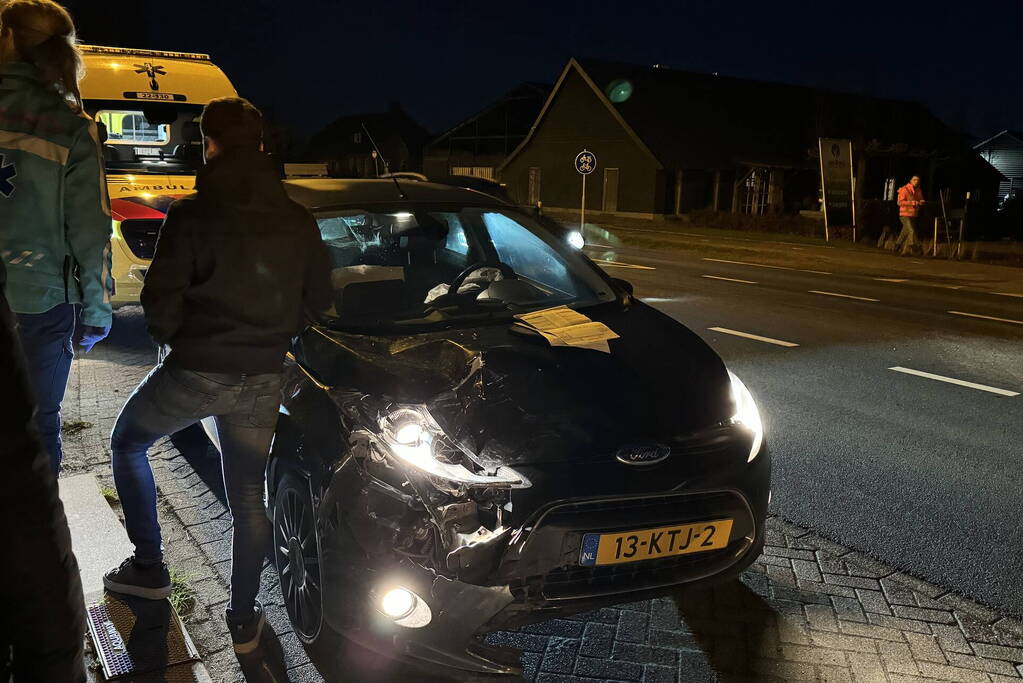 Gewonde en schade na botsing