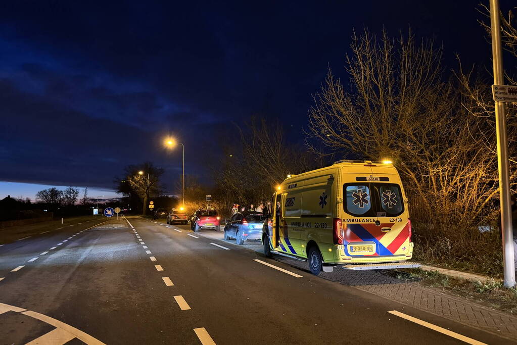 Gewonde en schade na botsing