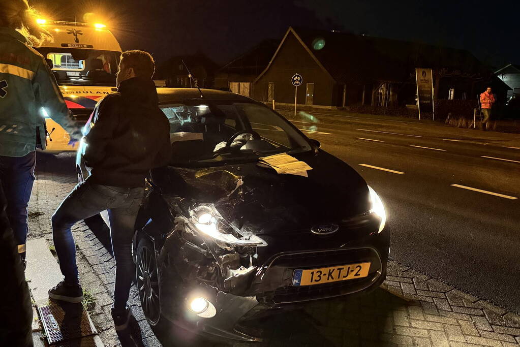 Gewonde en schade na botsing