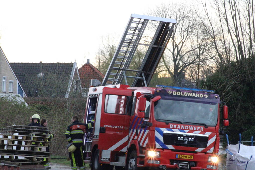 Rookontwikkeling bij brand in container