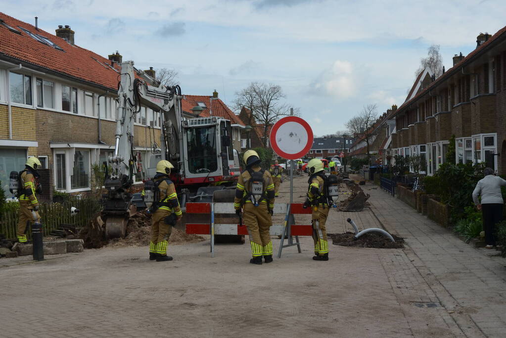 Gaslekkage ontstaan tijdens werkzaamheden