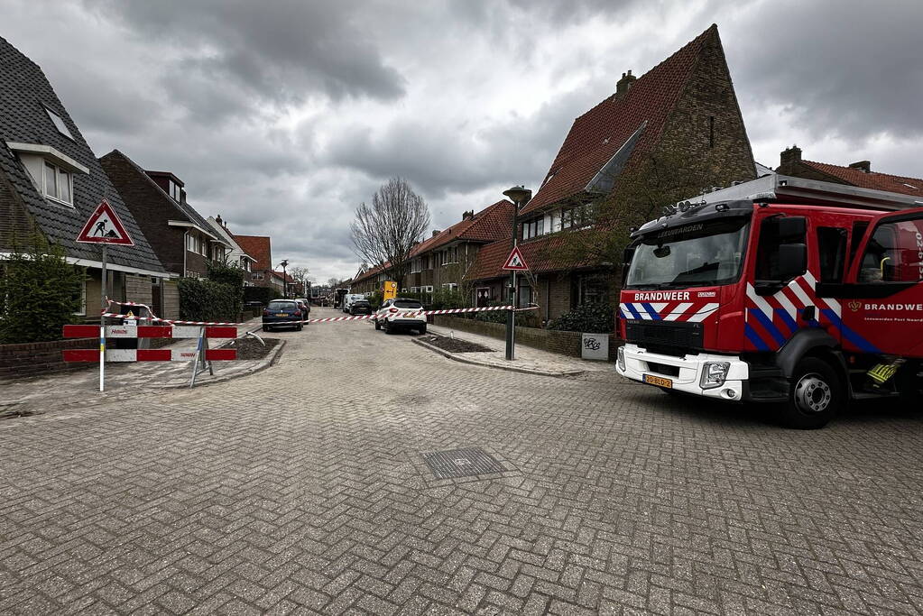 Gaslekkage ontstaan tijdens werkzaamheden