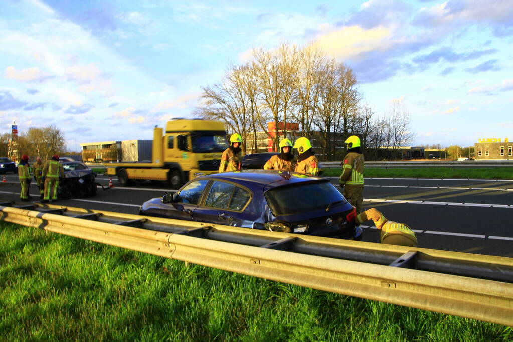 Flinke schade bij ongeval op snelweg