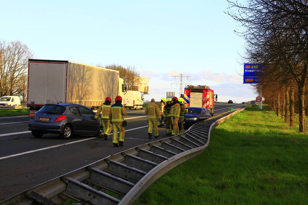 Flinke schade bij ongeval op snelweg