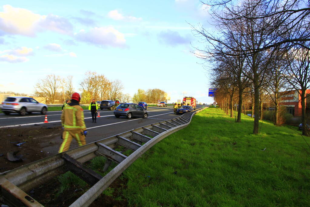 Flinke schade bij ongeval op snelweg