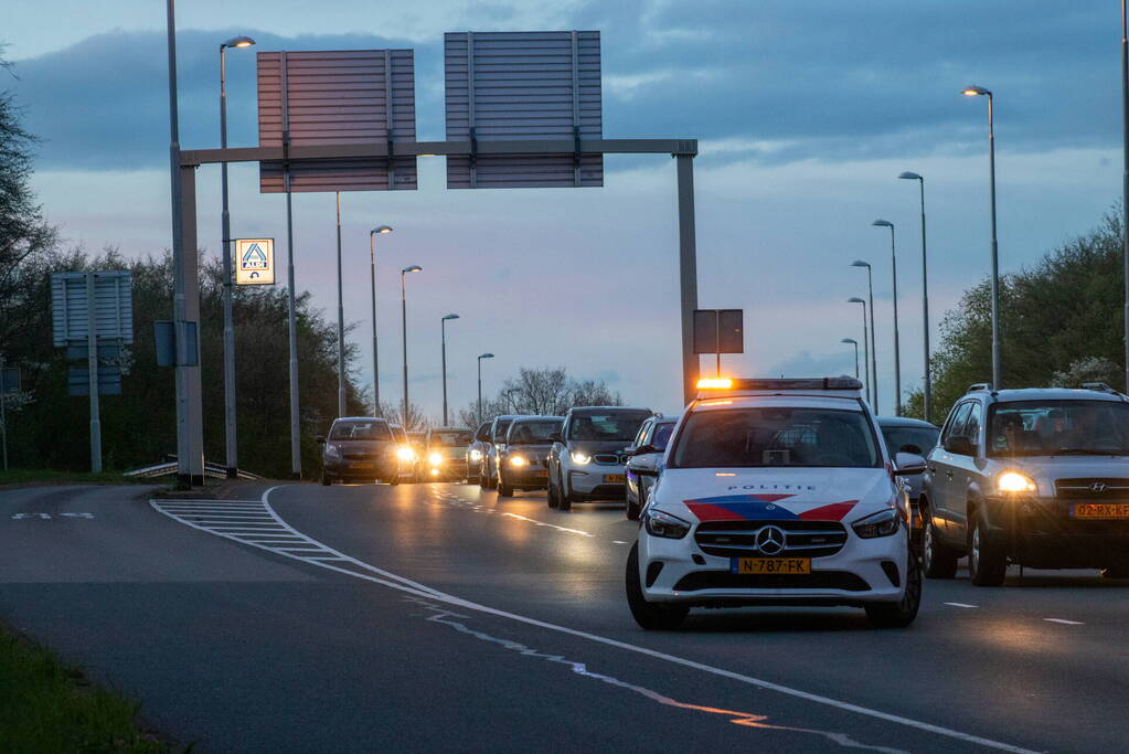 Vier voertuigen betrokken bij kettingbotsing