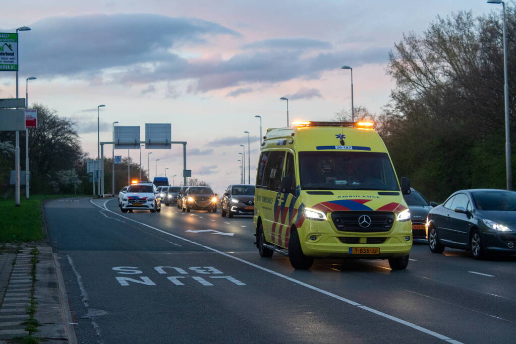 Vier voertuigen betrokken bij kettingbotsing
